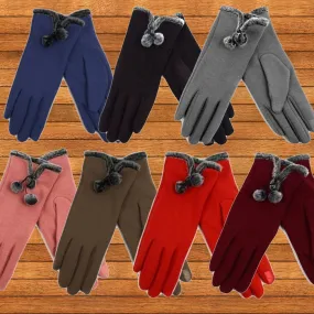 3-Pack: Women's Cold Weather Touch-Screen Gloves