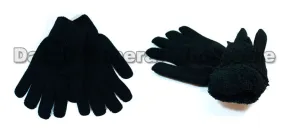 Adults Knitted Fleece Insulated Gloves Wholesale