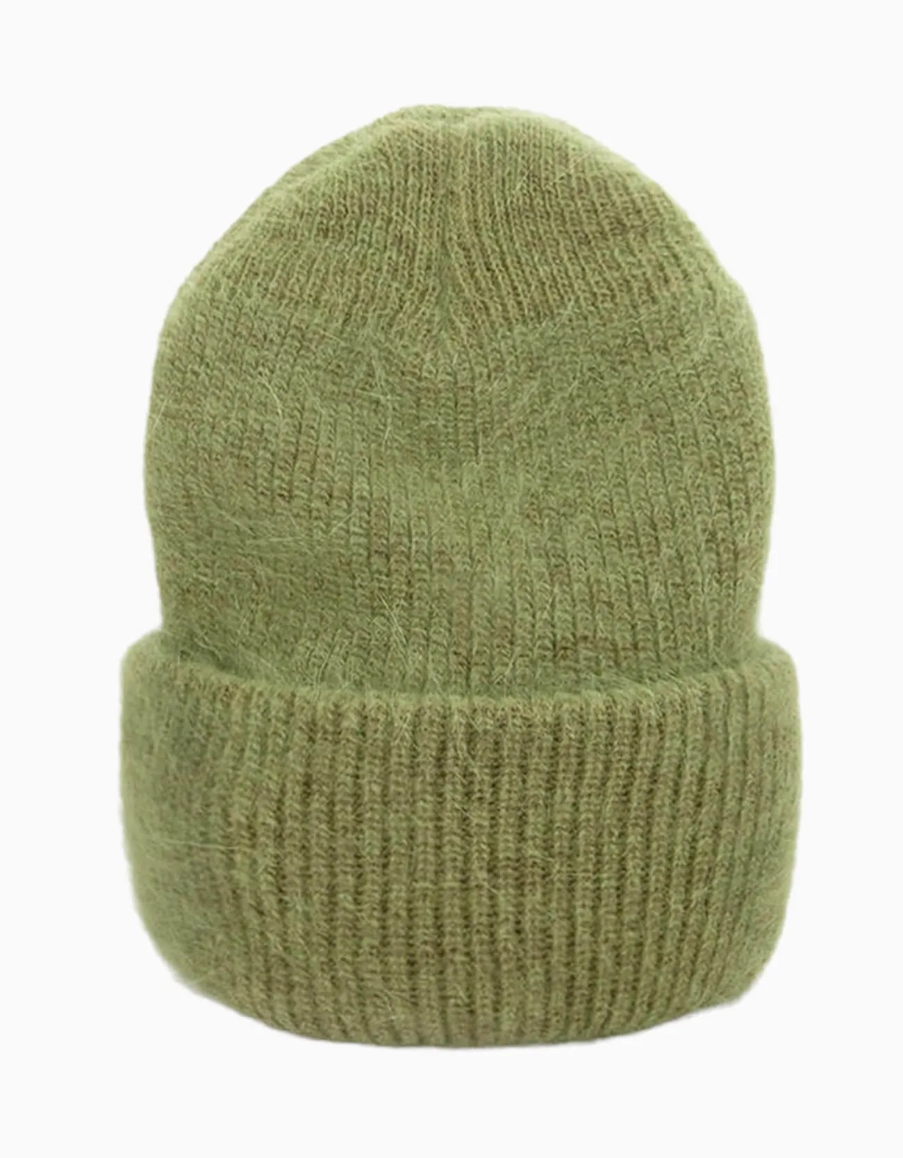 Angora Wool Beanie | Khaki