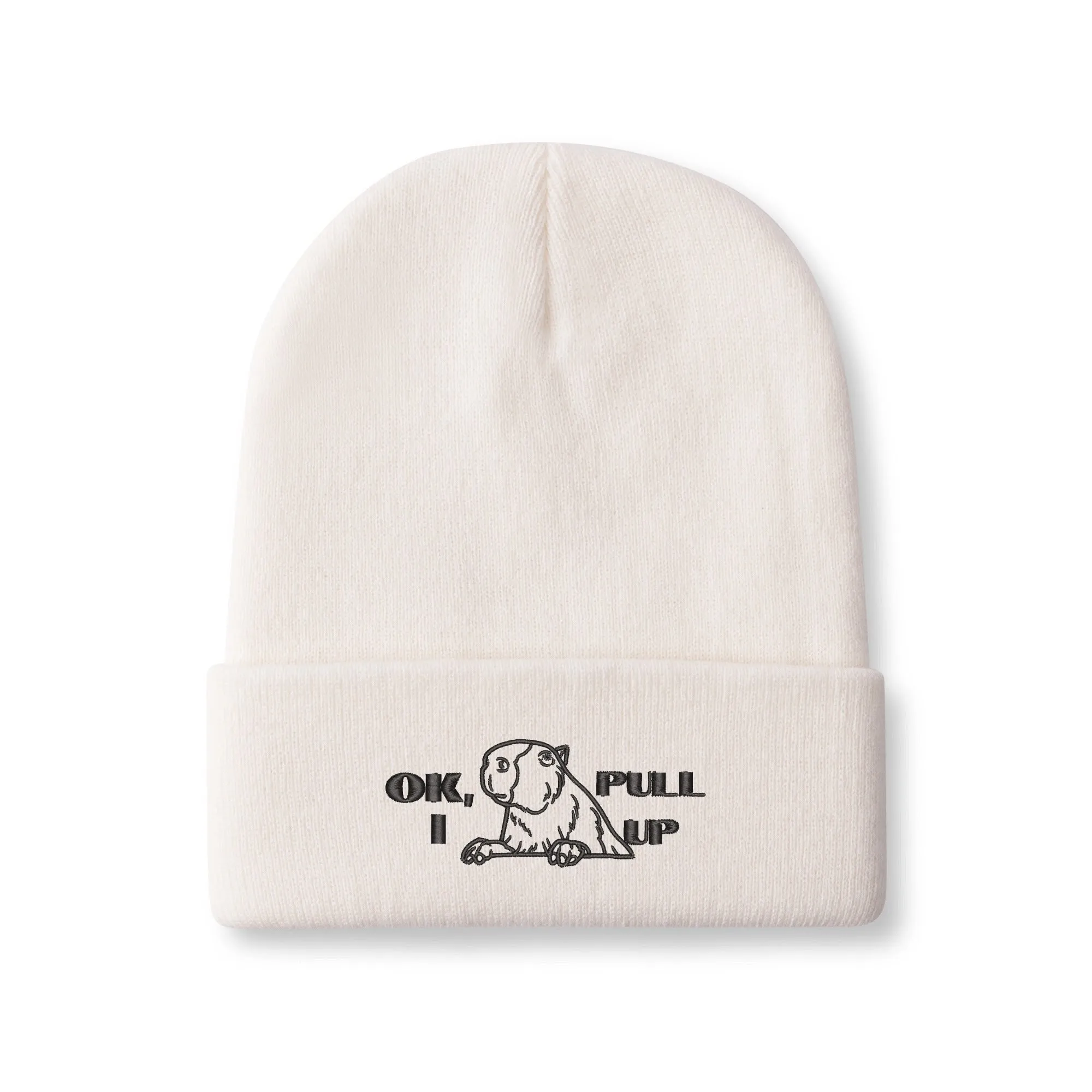 Capybara Embroidered Knitted Hats