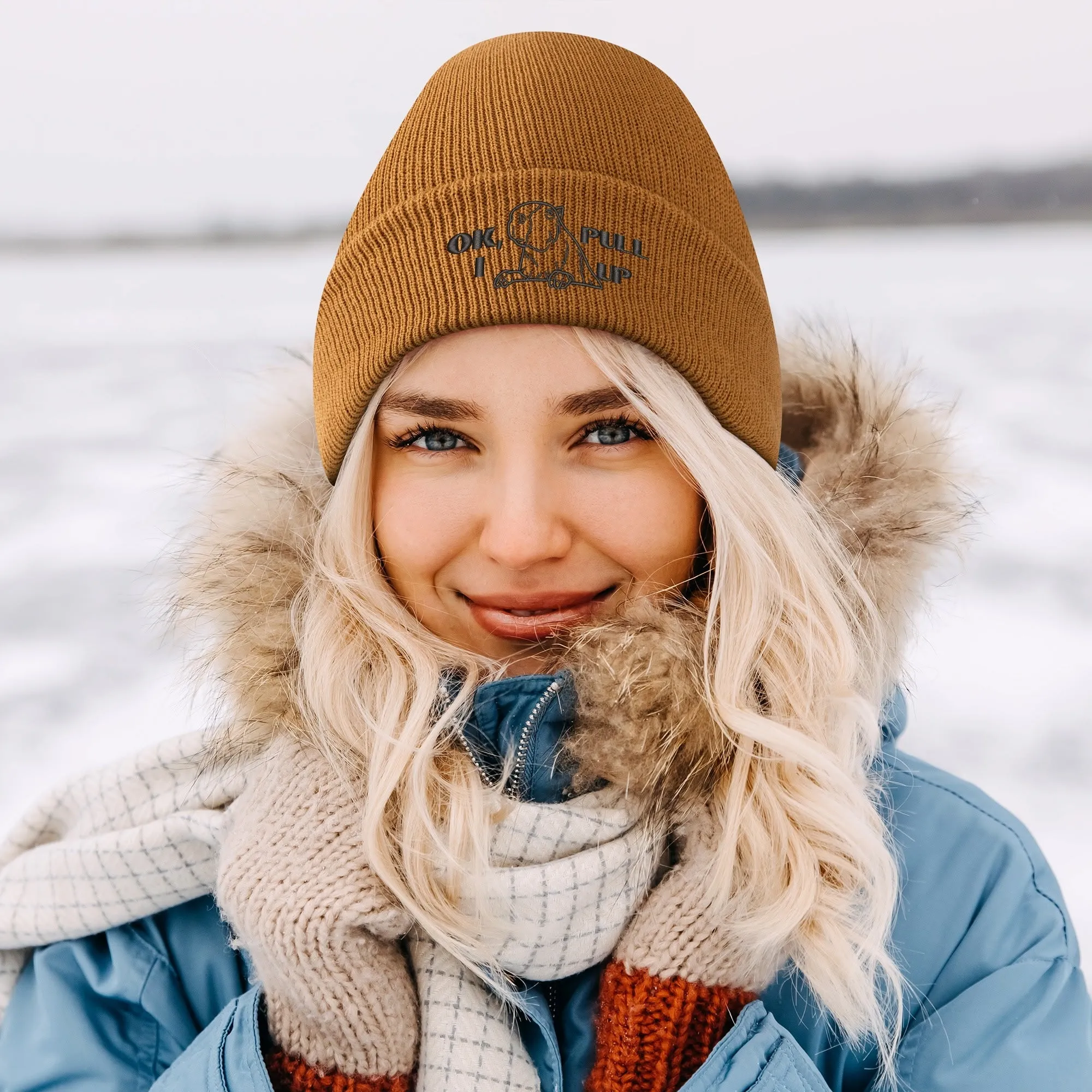 Capybara Embroidered Knitted Hats