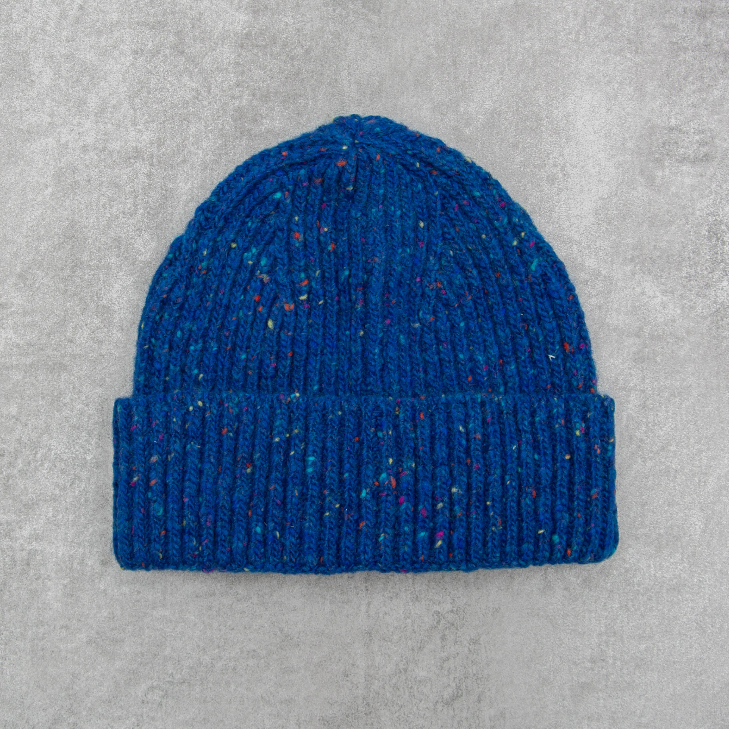 Donegal Wool Beanie - Royal