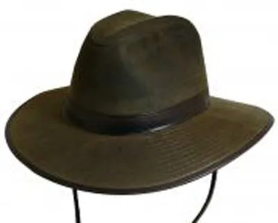 DPC Oil Cloth Safari Hat with Fleece Lining