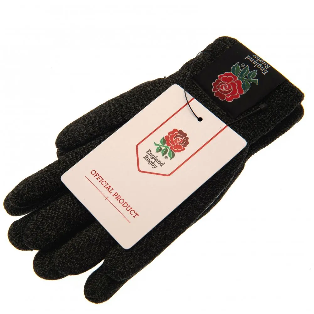 England RFU Luxury Touchscreen Gloves for Youths