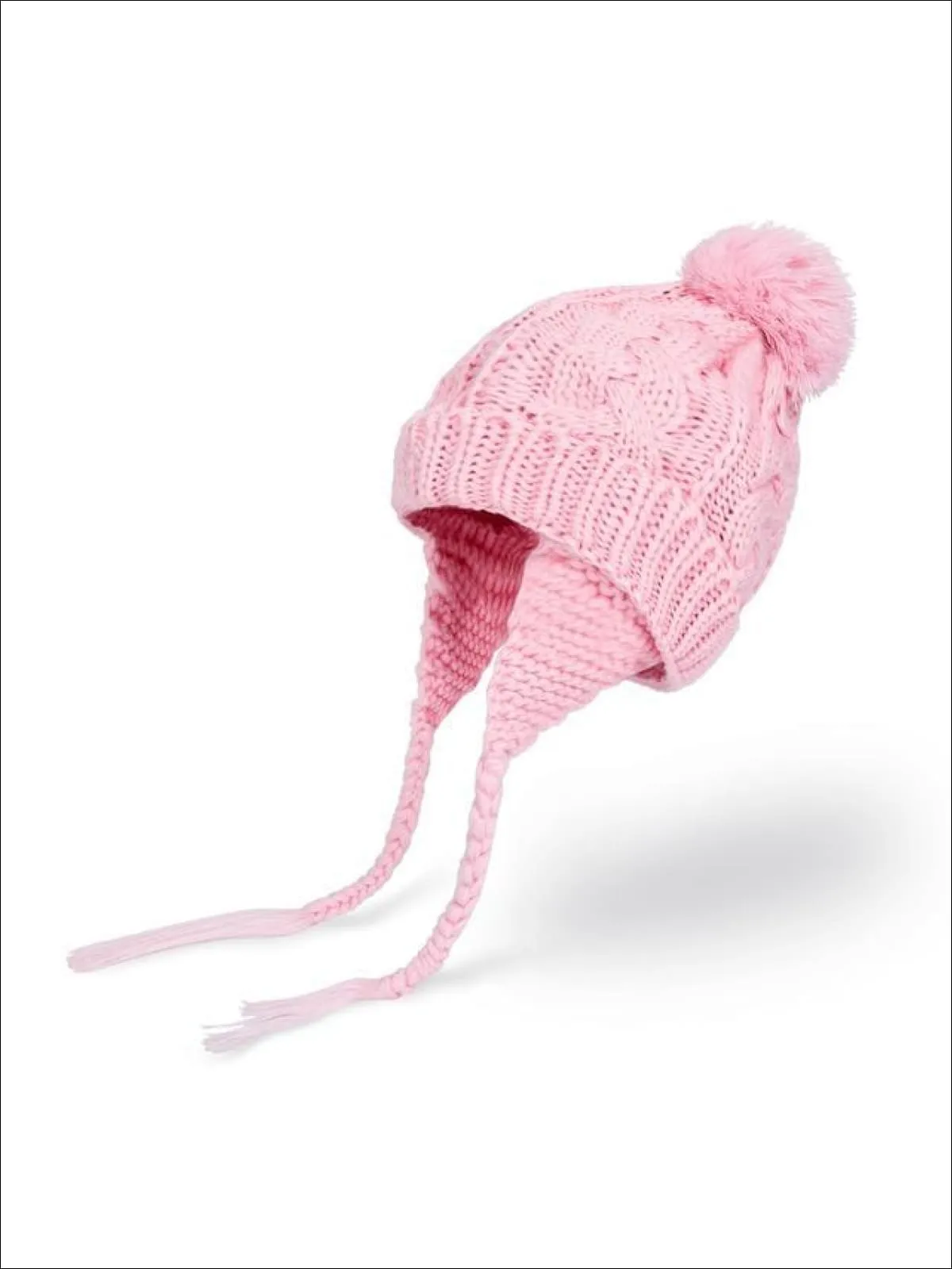 Girls Pom Pom Knitted Hat