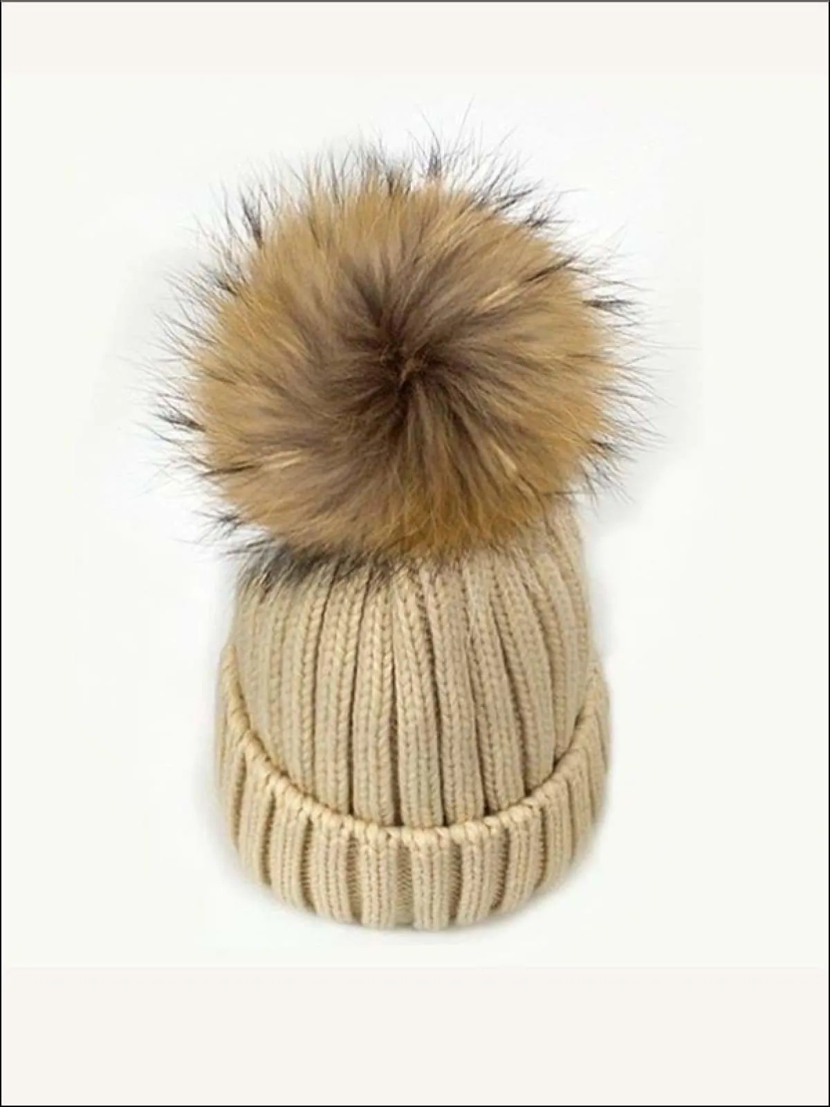 Girls Pom Pom Knitted Hat