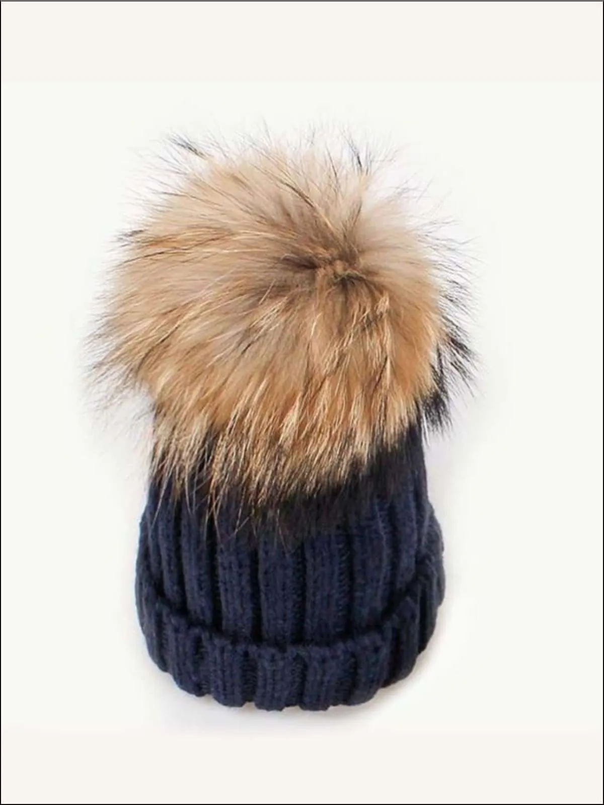 Girls Pom Pom Knitted Hat