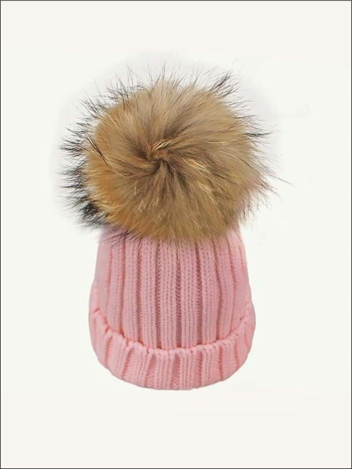 Girls Pom Pom Knitted Hat