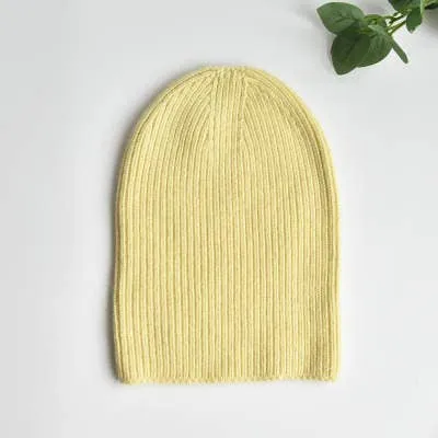 Green Cashmere & Wool blend 3-in-1 Knit Hat