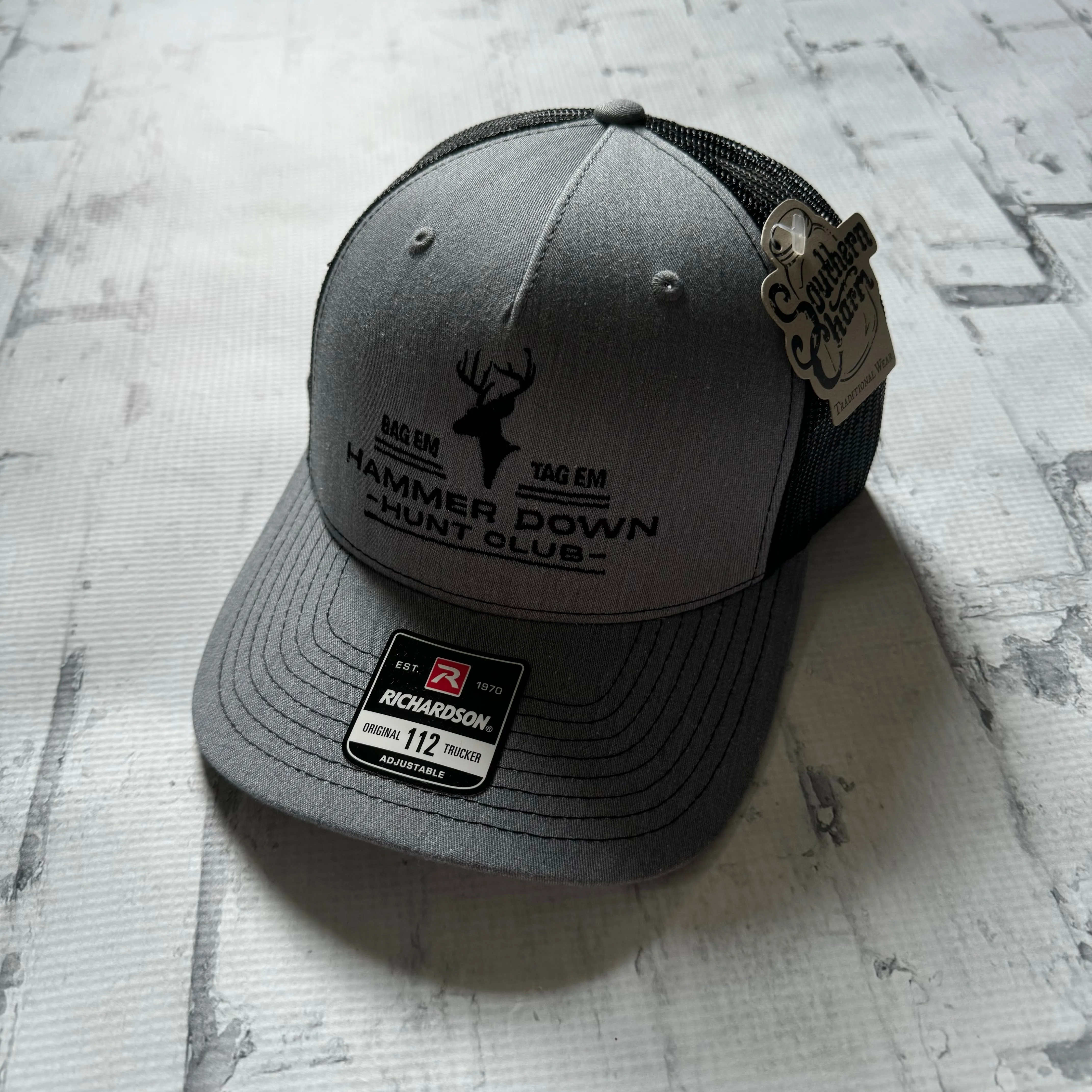 Hammer Down “Bag Em Tag Em" Hat - Heather Grey