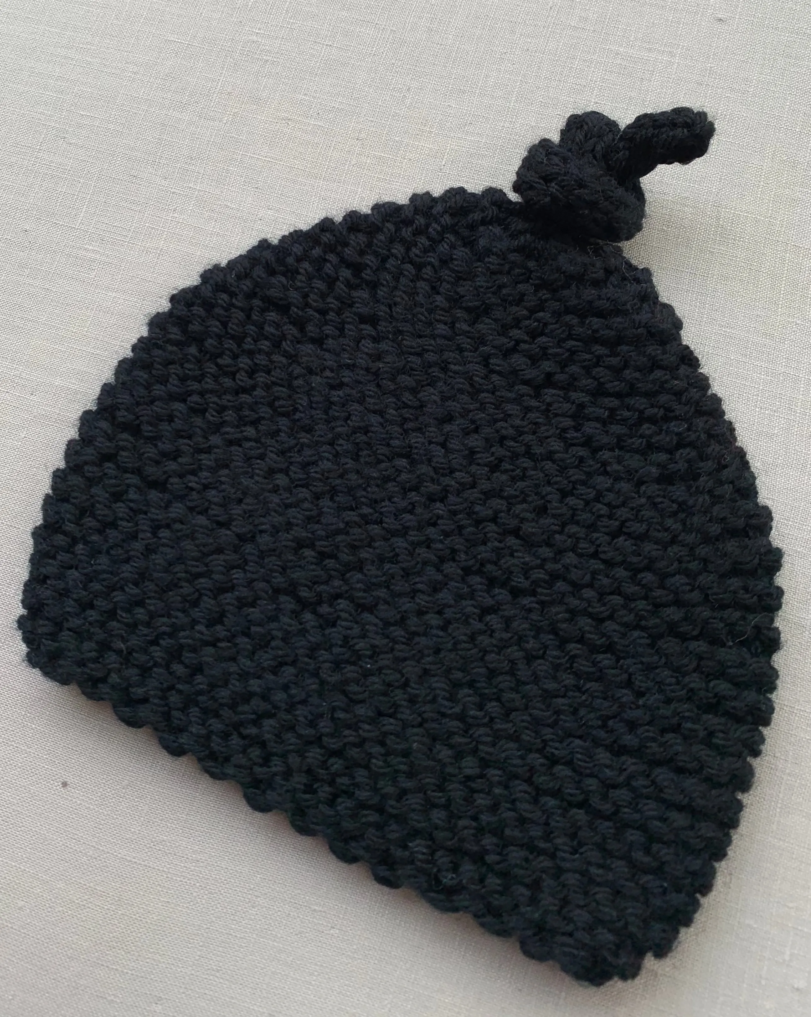 Knitted By Nana Merino Beanie - Black