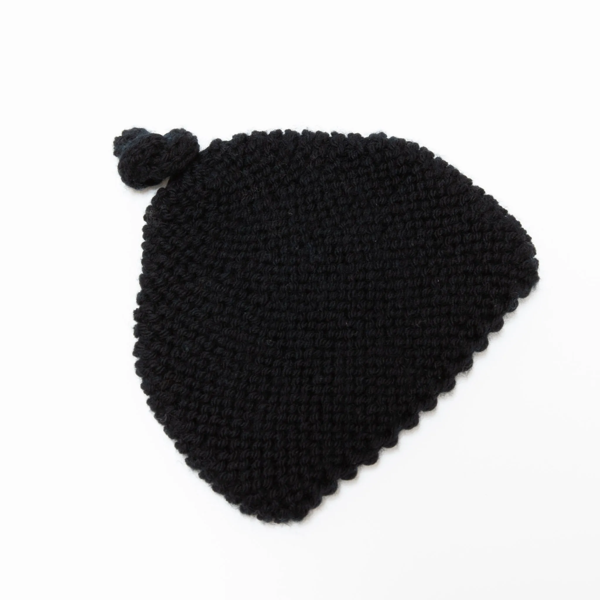 Knitted By Nana Merino Beanie - Black