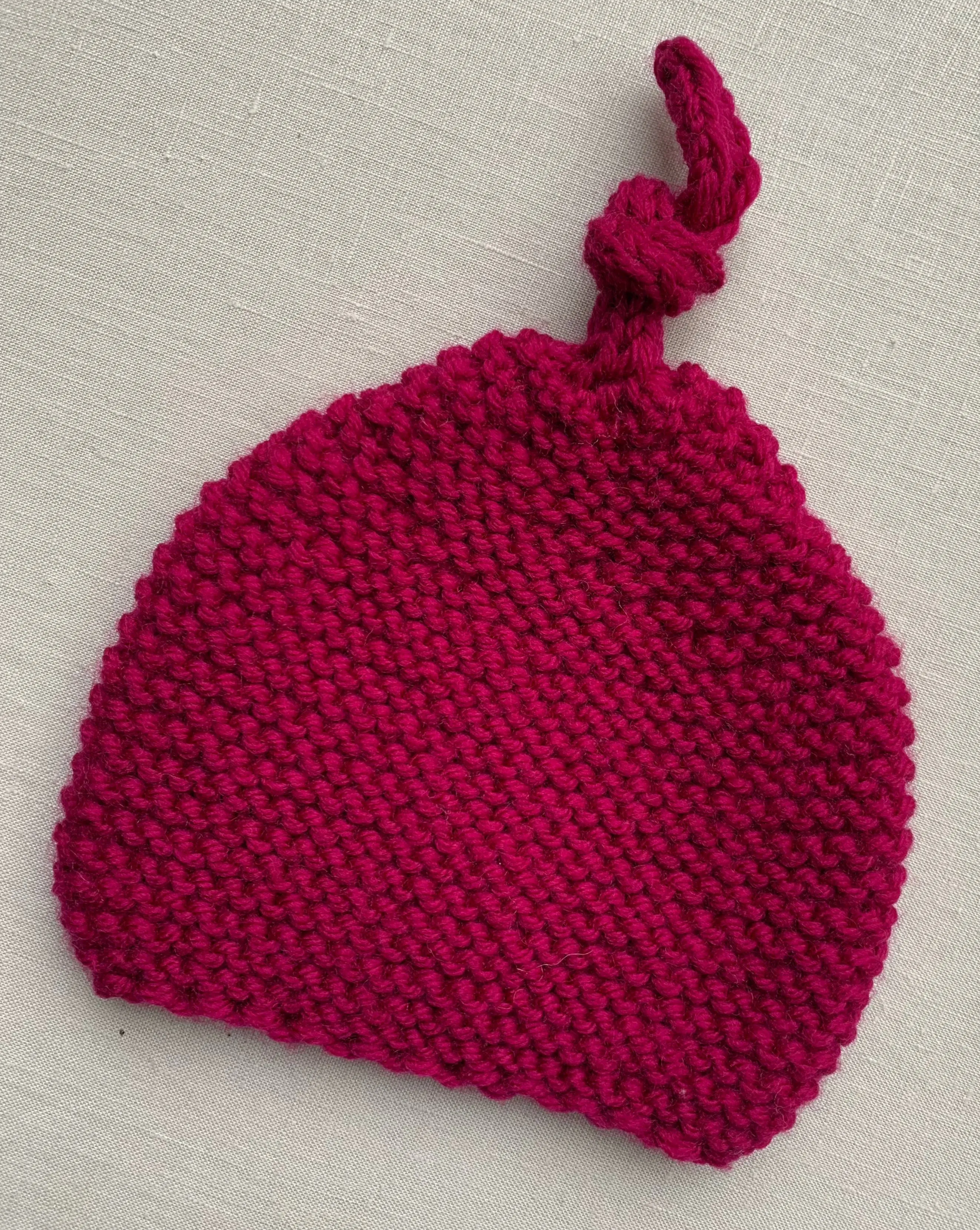 Knitted by Nana Merino Beanie - Boysenberry