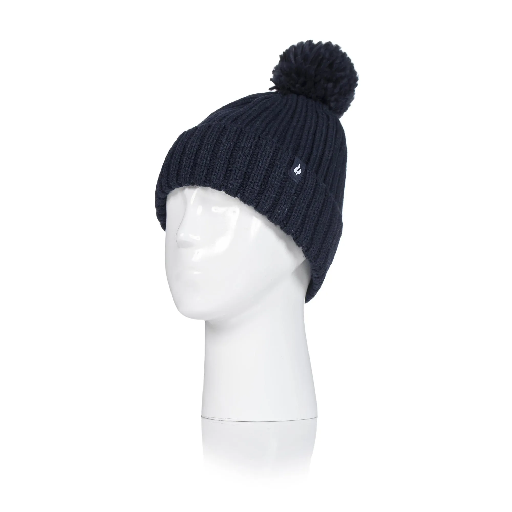 Ladies Heat Holders Arden Ribbed Pom Hat