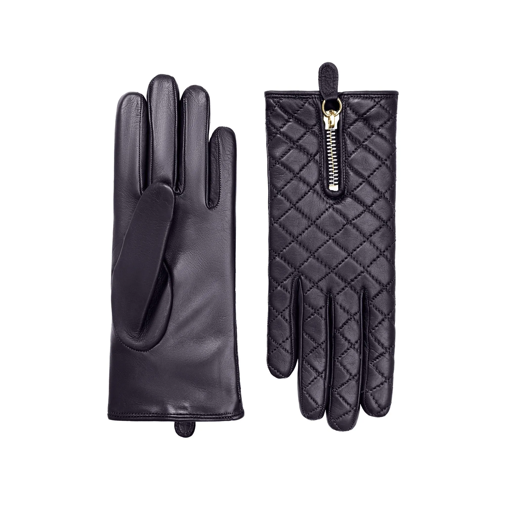 Marie | Cashmere Lined Quilted Leather Glove