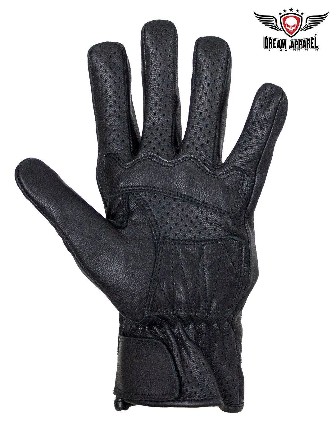 Men's Genuine Leather Racing Gloves