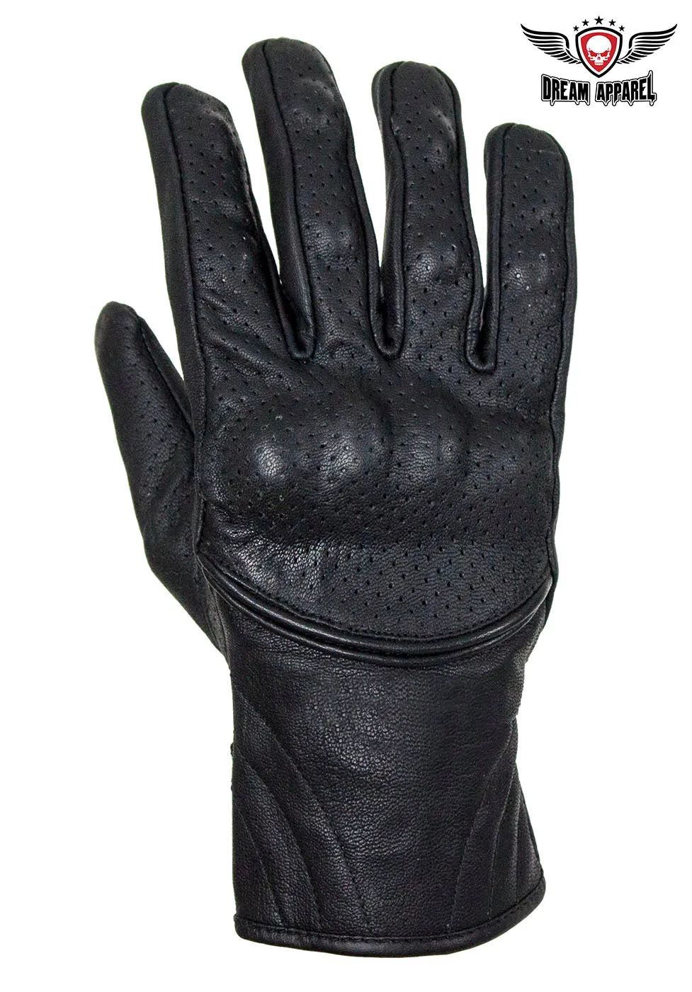 Men's Genuine Leather Racing Gloves