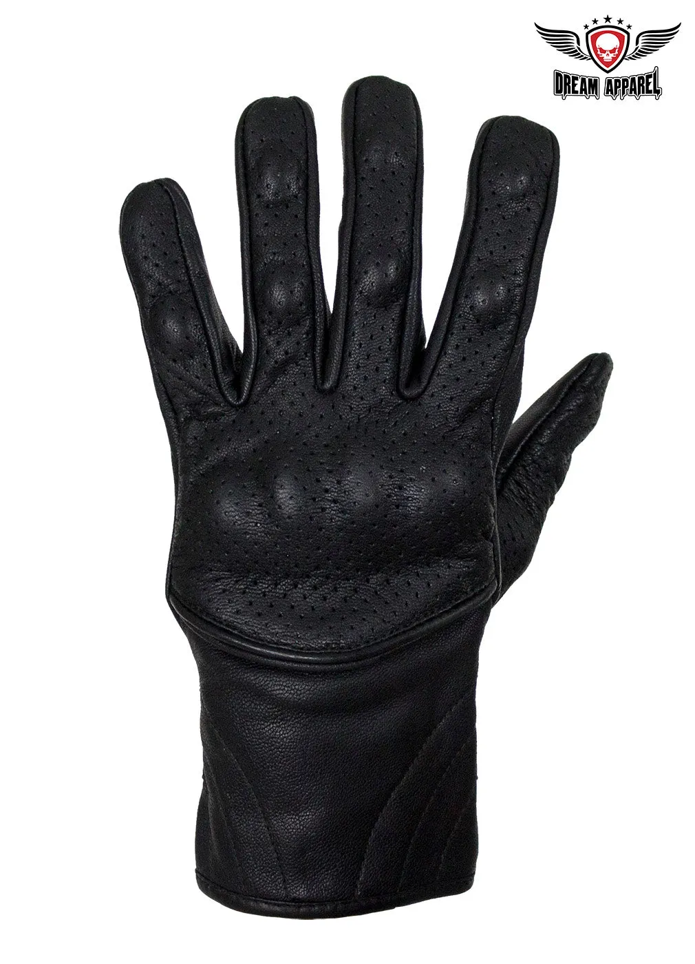 Men's Genuine Leather Racing Gloves