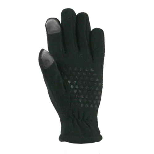 MICROFLEECE TOUCHSCREEN GLOVE - BLACK