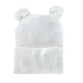 Newborn Knitted Bear Ear Hat