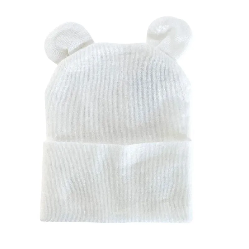 Newborn Knitted Bear Ear Hat