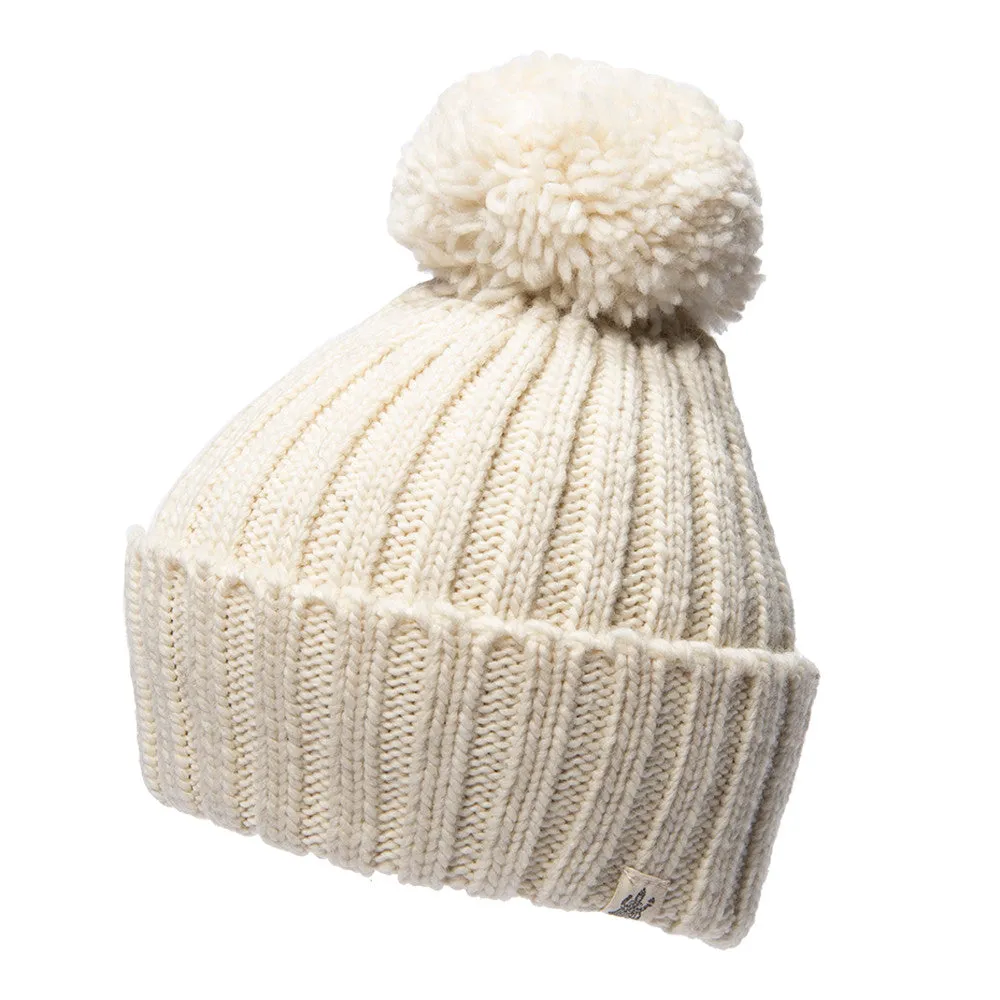 Park Fold Rib Pom Beanie