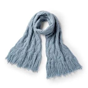 Patons Staggered Cable Knit Scarf