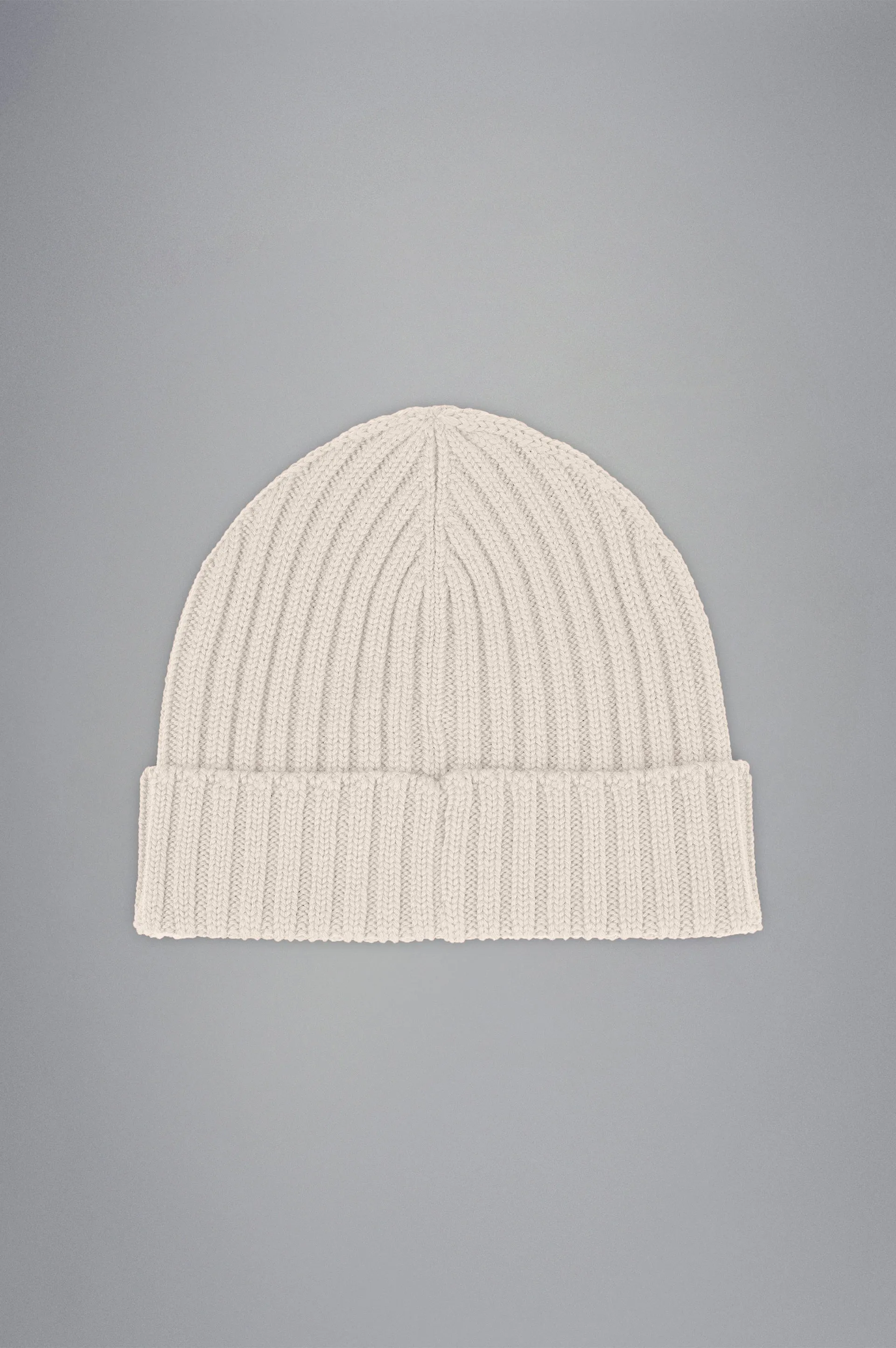 Paul & Shark Wool Beanie with Moon Badge | Cream