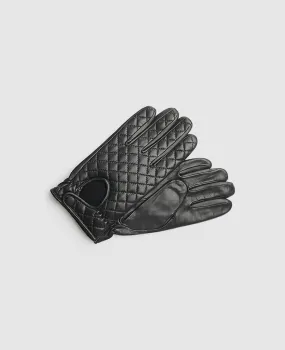 Quilted gloves - Black