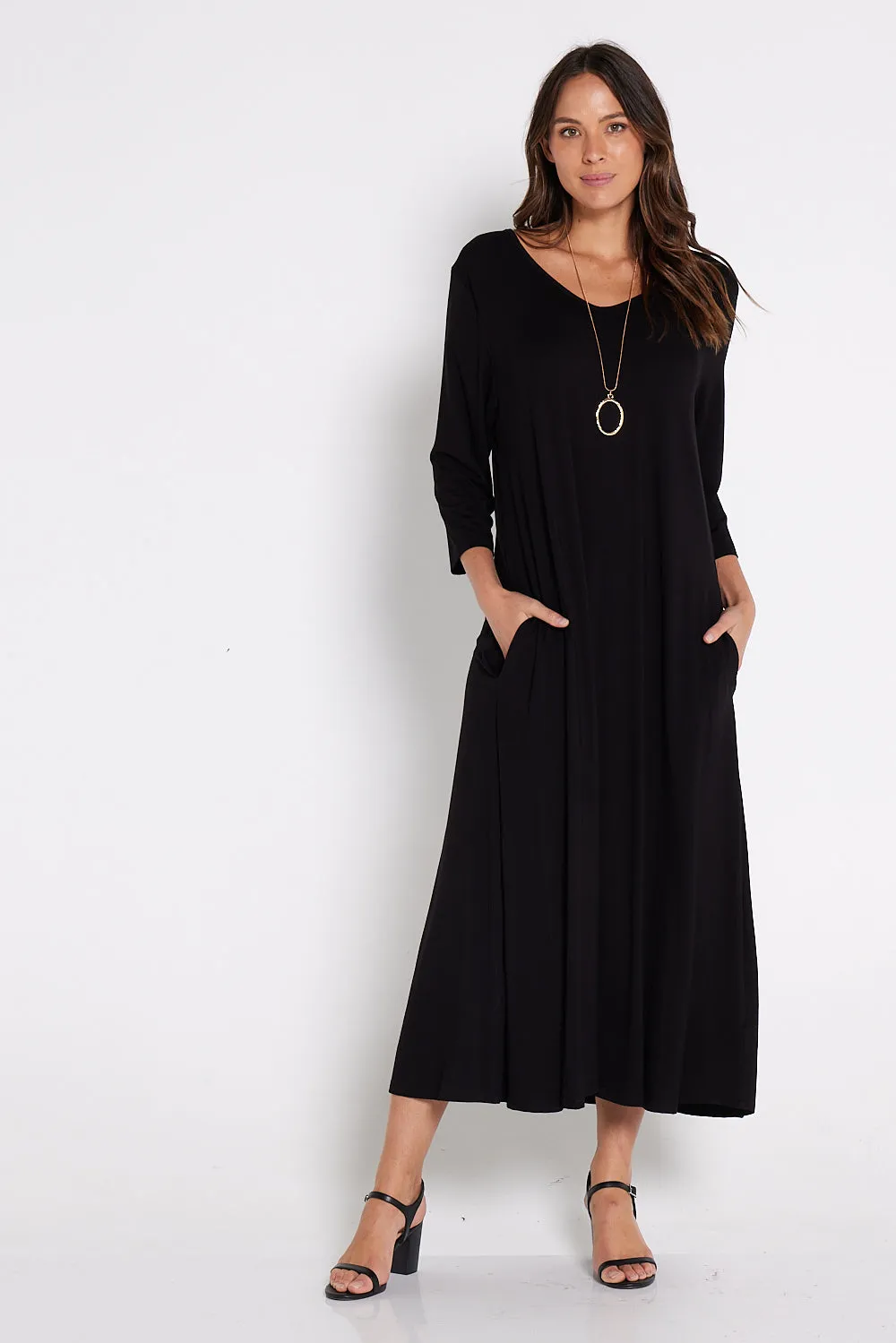 Raja Bamboo Dress - Black