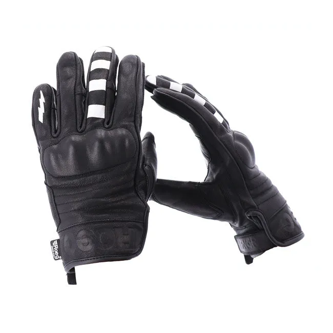 ROEG FNGR GRAPHIC LEATHER MOTORCYCLE GLOVES