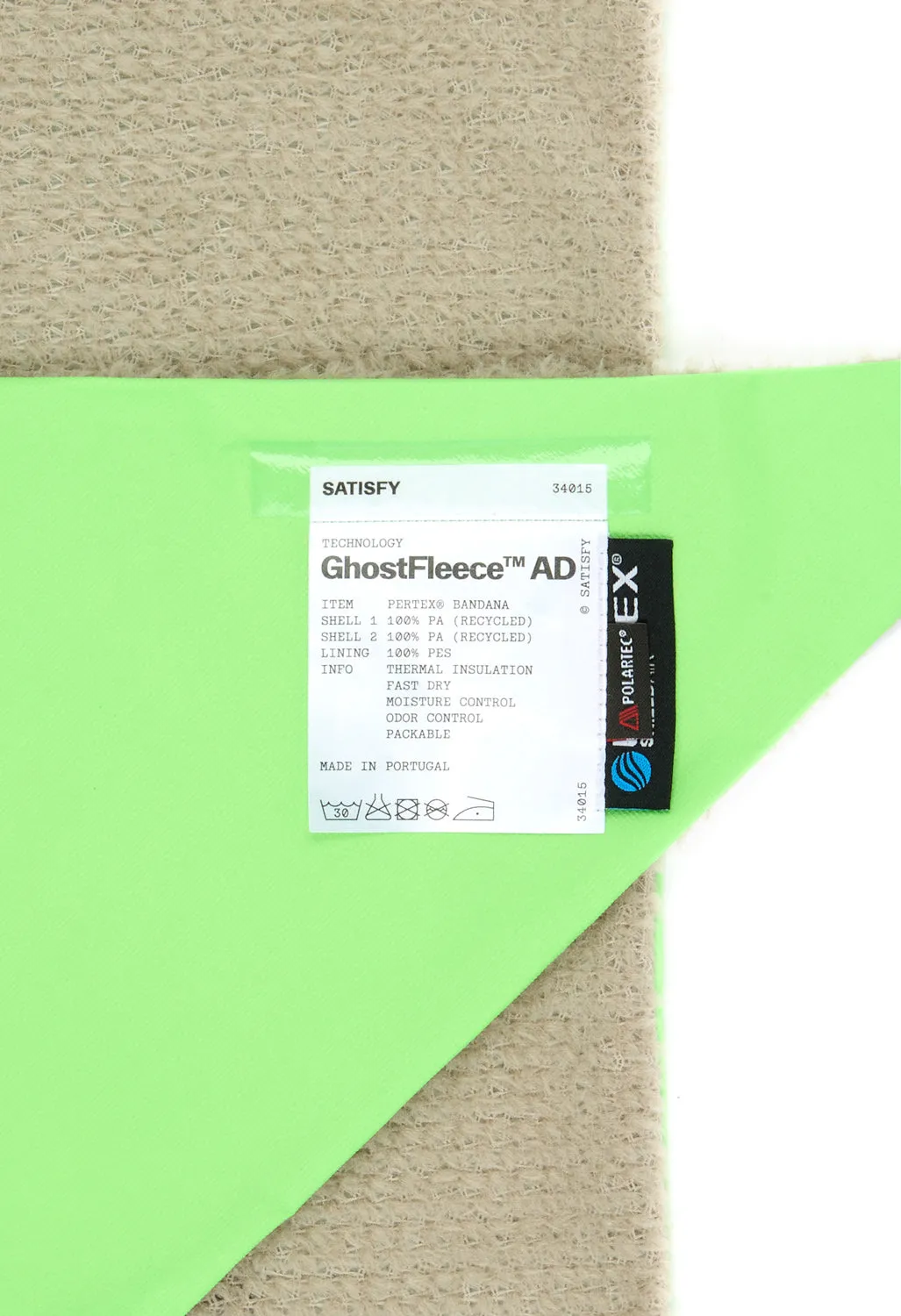 Satisfy Pertex GhostFleece AD Bandana - Neon Green