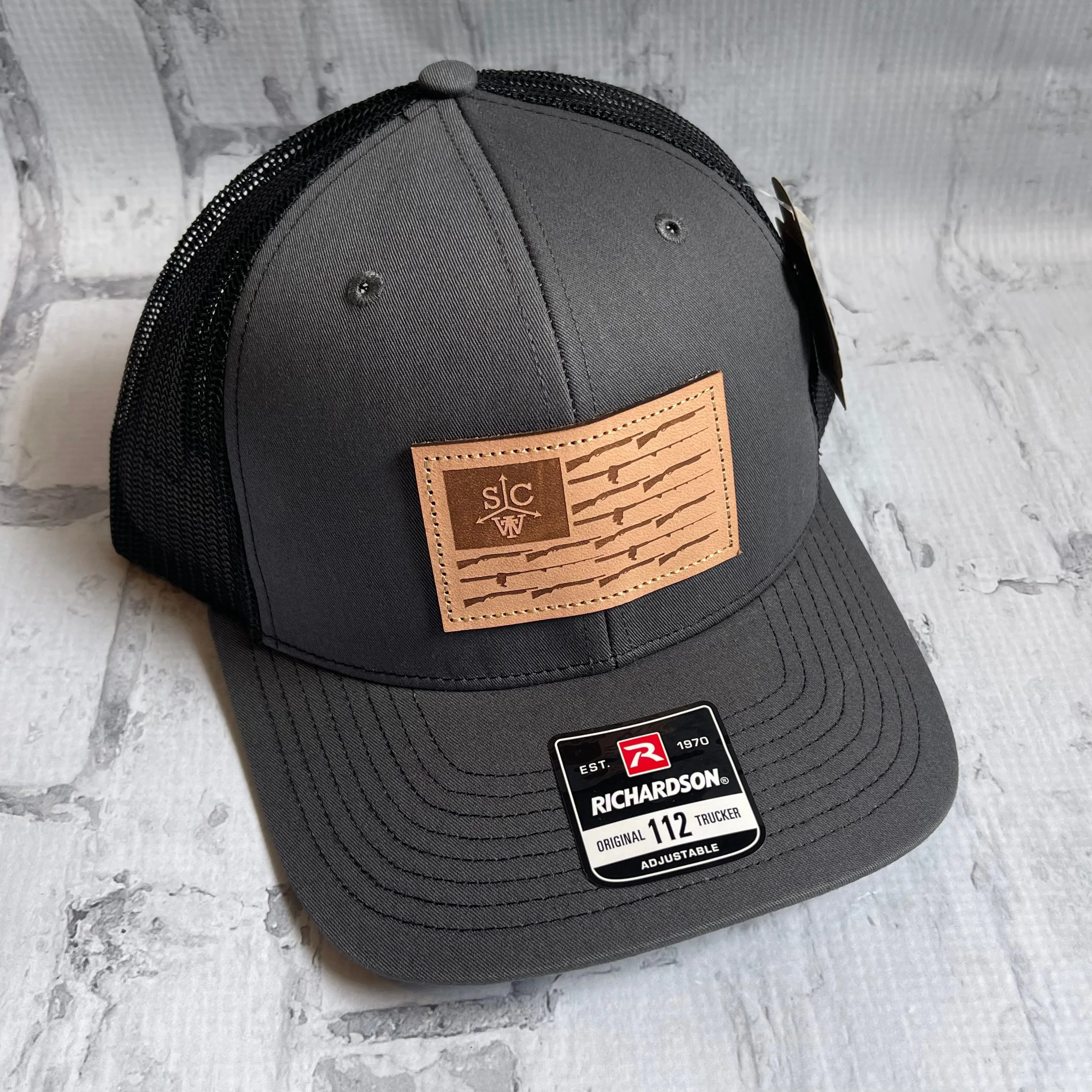 Southern Charm "Dylan" Hat - Charcoal with Leather Patch