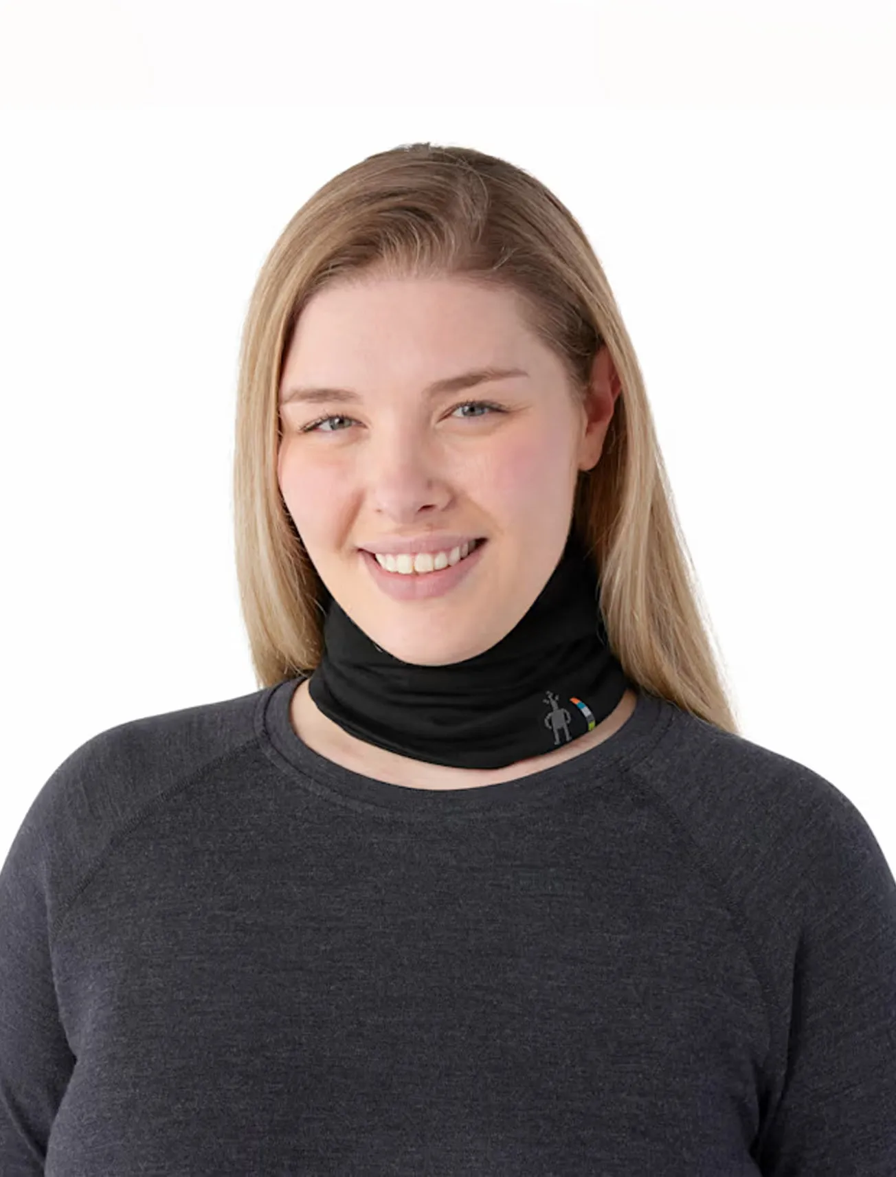 Thermal Reverse Neck Gaiter, Black