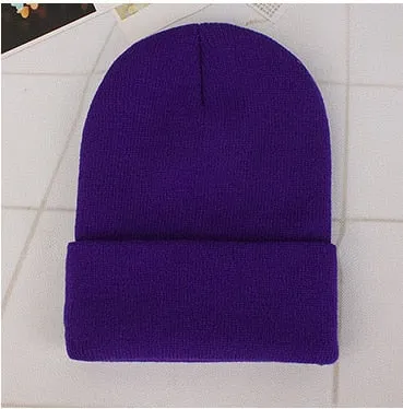 Winter Hats for Woman New Beanies Knitted Fluorescent Hat Girls Autumn Female Beanie Caps Warmer Bonnet Ladies Casual Cap