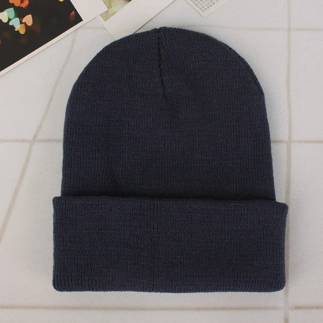 Winter Hats for Woman New Beanies Knitted Fluorescent Hat Girls Autumn Female Beanie Caps Warmer Bonnet Ladies Casual Cap