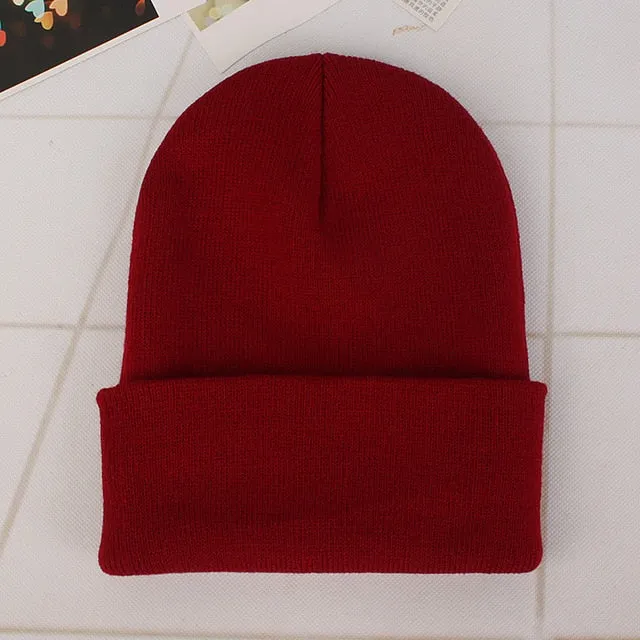 Winter Hats for Woman New Beanies Knitted Fluorescent Hat Girls Autumn Female Beanie Caps Warmer Bonnet Ladies Casual Cap