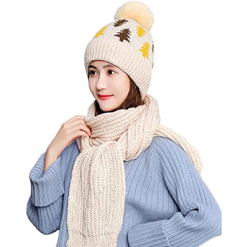 Women Snowflake Thermal Beanie Hats Wholesale