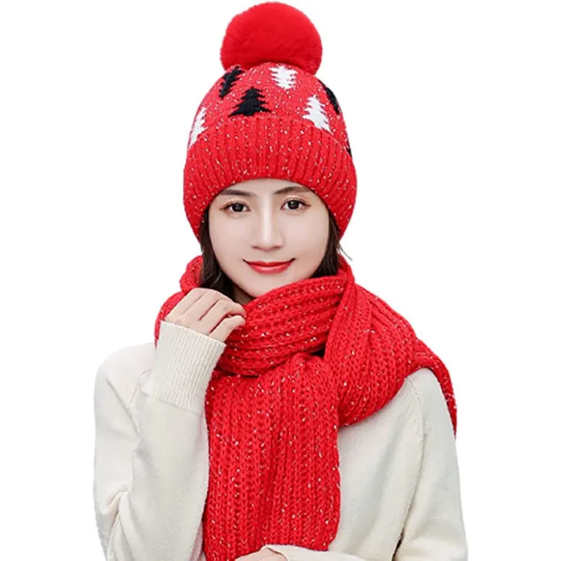 Women Snowflake Thermal Beanie Hats Wholesale